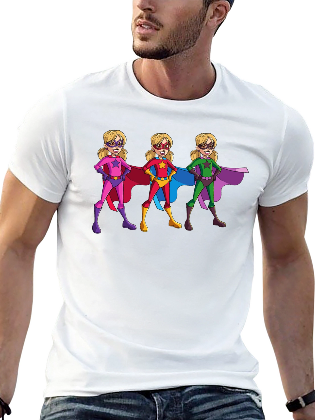 Superhero Girls Graphic T-Shirt - Black