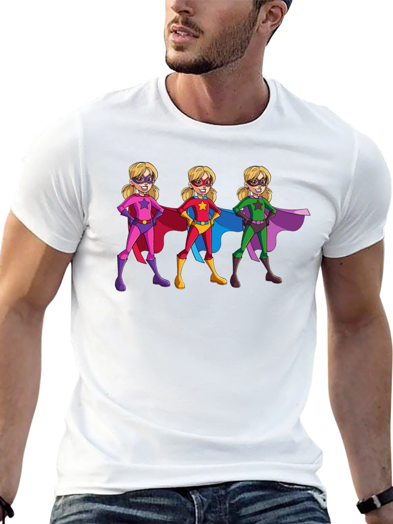Superhero Girls Graphic T-Shirt - Black