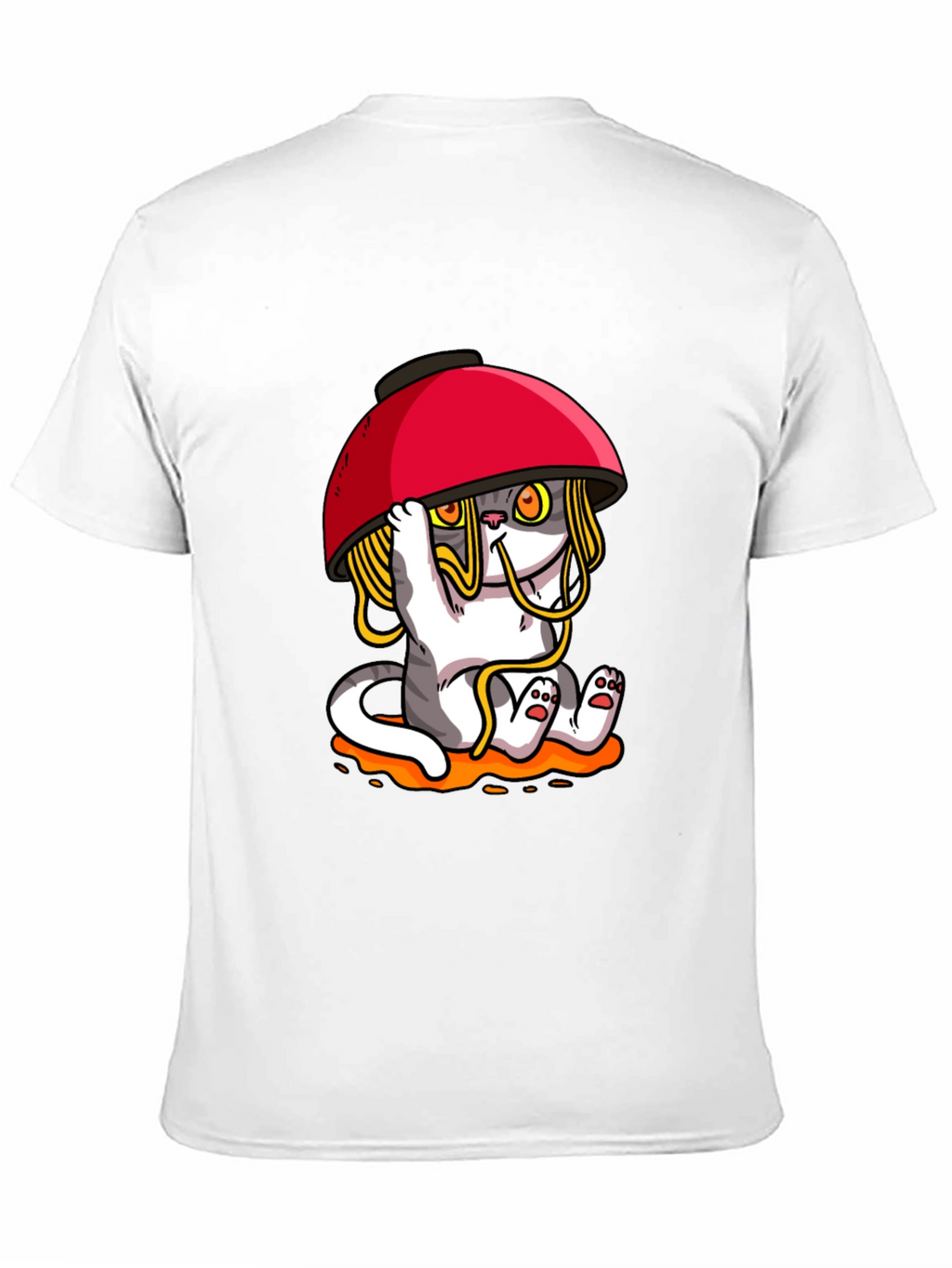 Noodle Cat T-Shirt - Ramen Bowl Funny Graphic Tee
