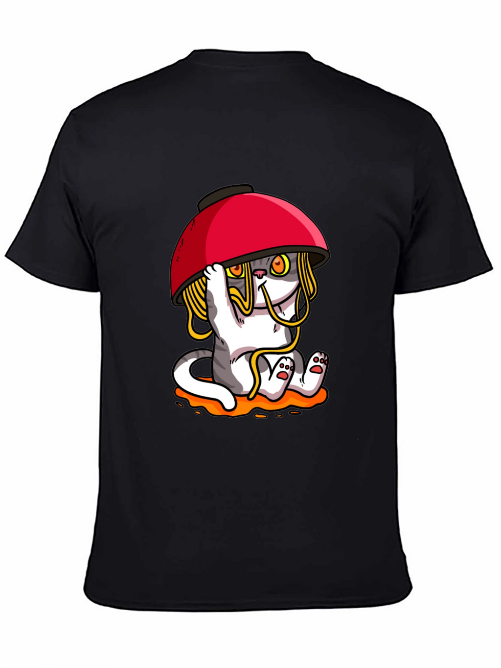 Noodle Cat T-Shirt - Ramen Bowl Funny Graphic Tee