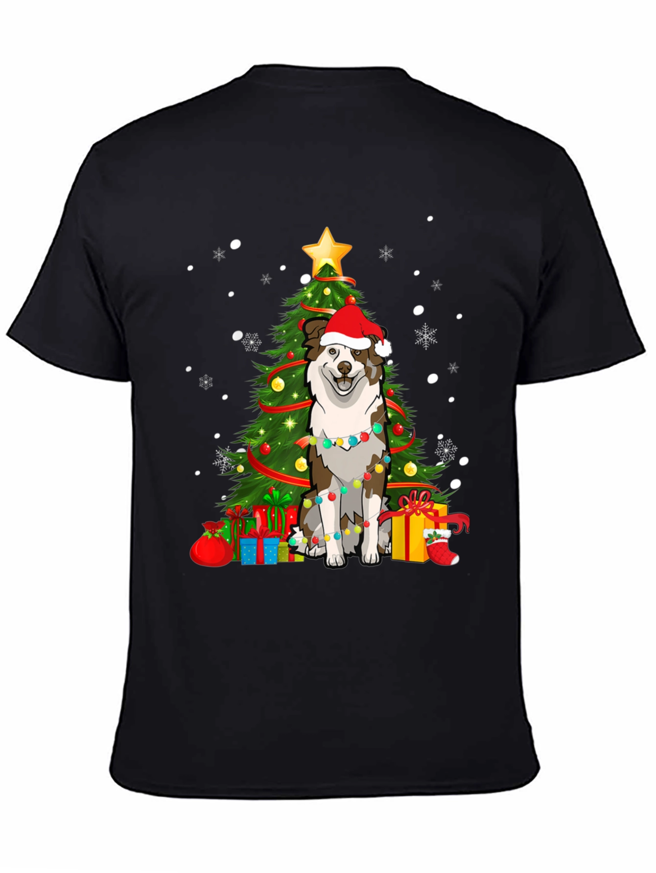 Festive Dog Christmas Tree T-Shirt