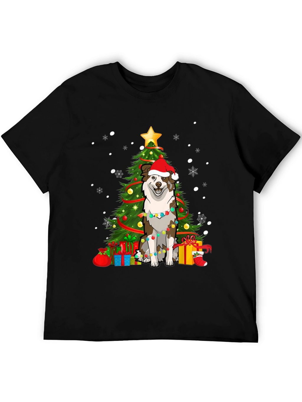 Festive Dog Christmas Tree T-Shirt