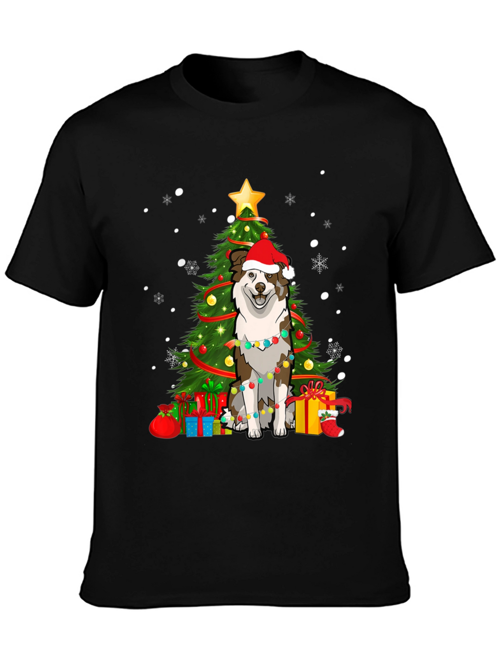 Festive Dog Christmas Tree T-Shirt
