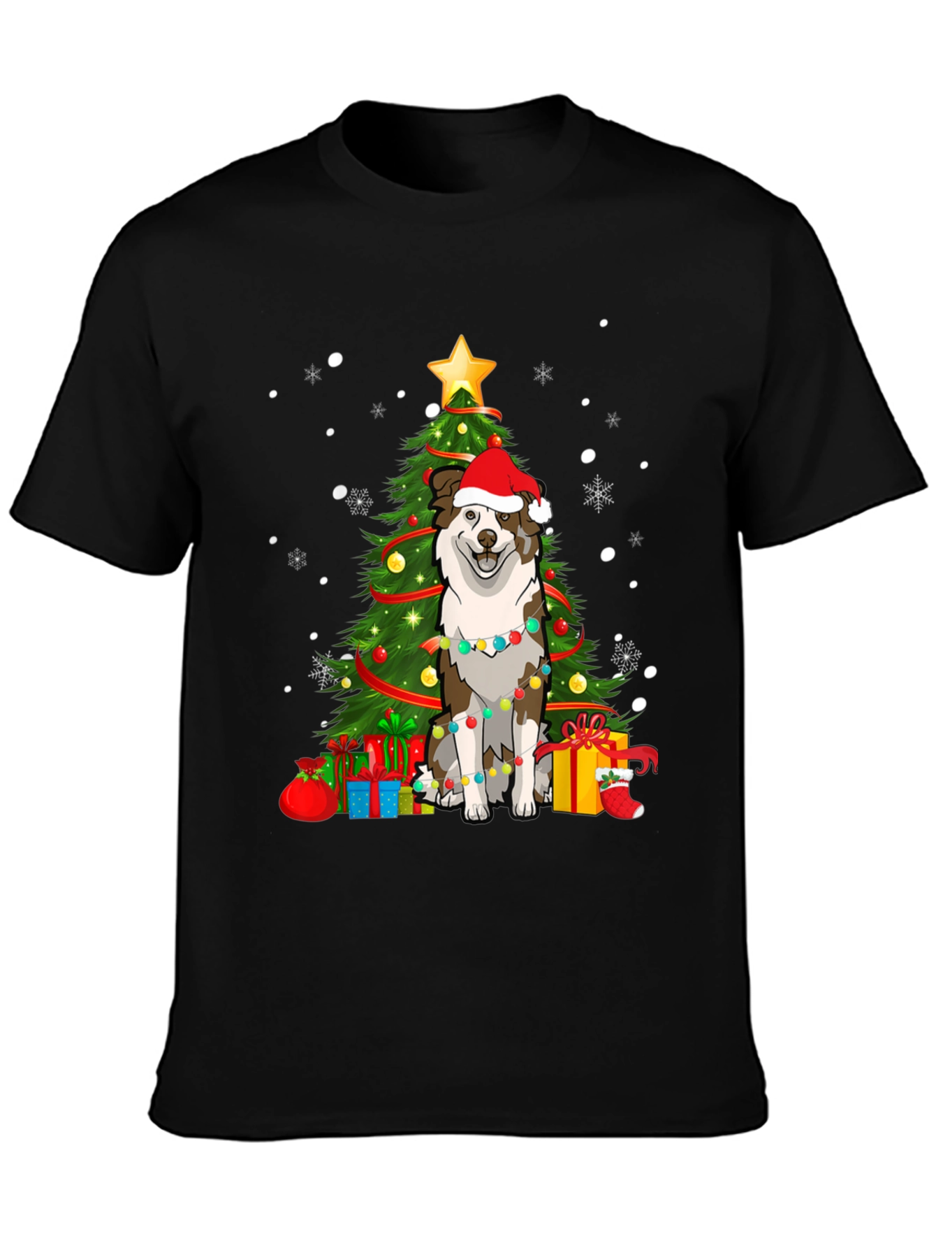 Festive Dog Christmas Tree T-Shirt