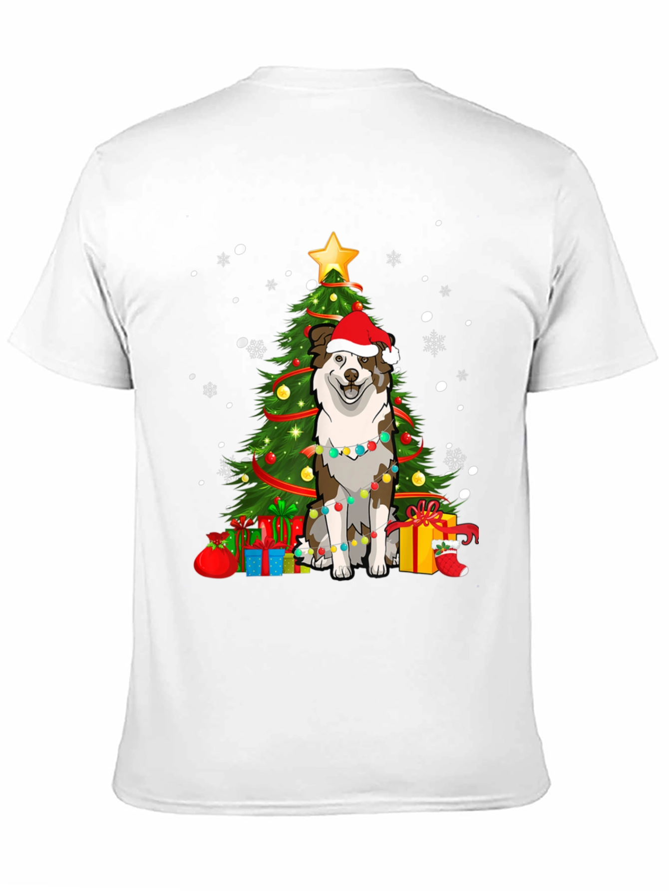 Festive Dog Christmas Tree T-Shirt
