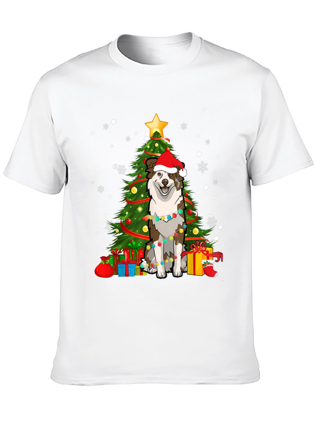 Festive Dog Christmas Tree T-Shirt