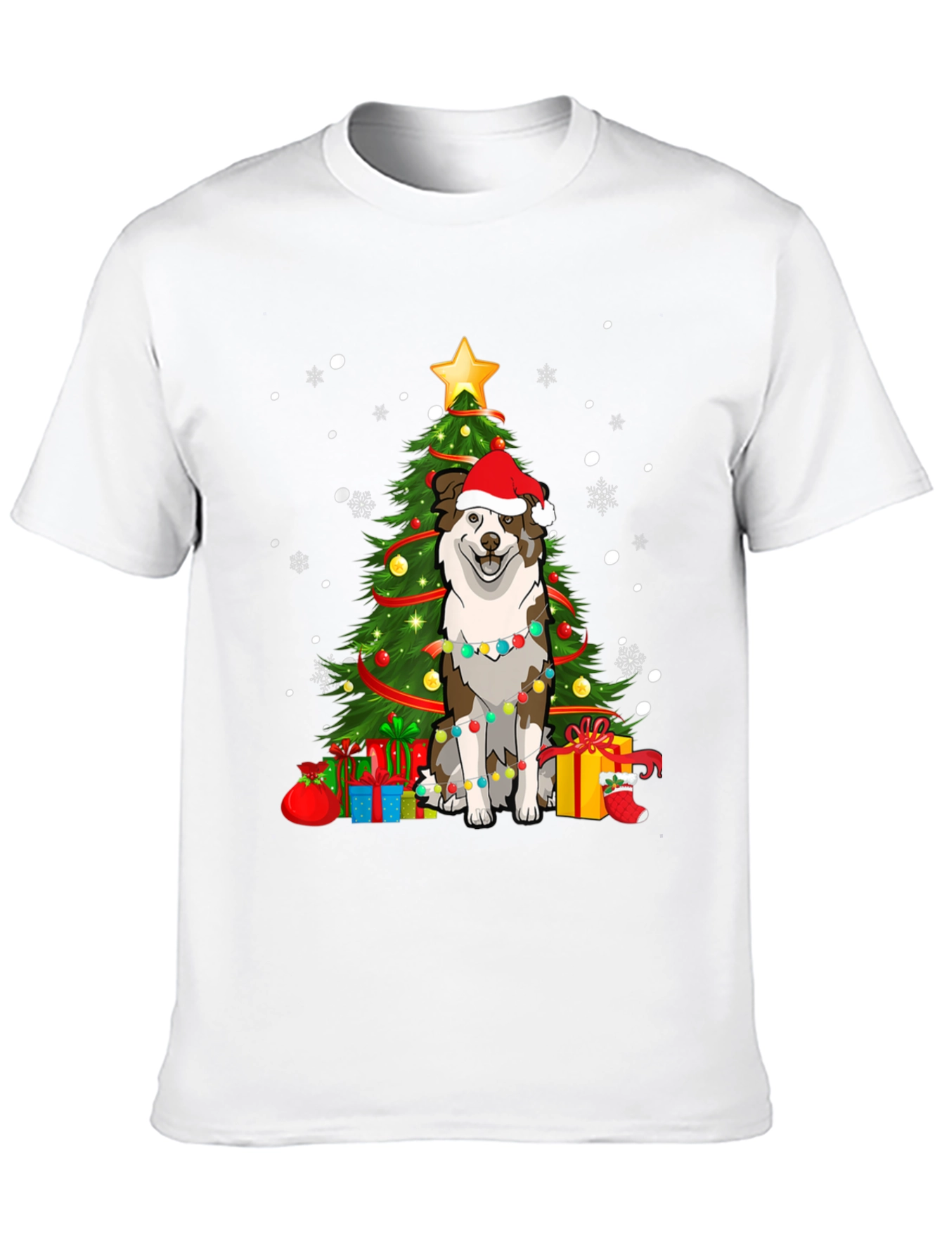 Festive Dog Christmas Tree T-Shirt