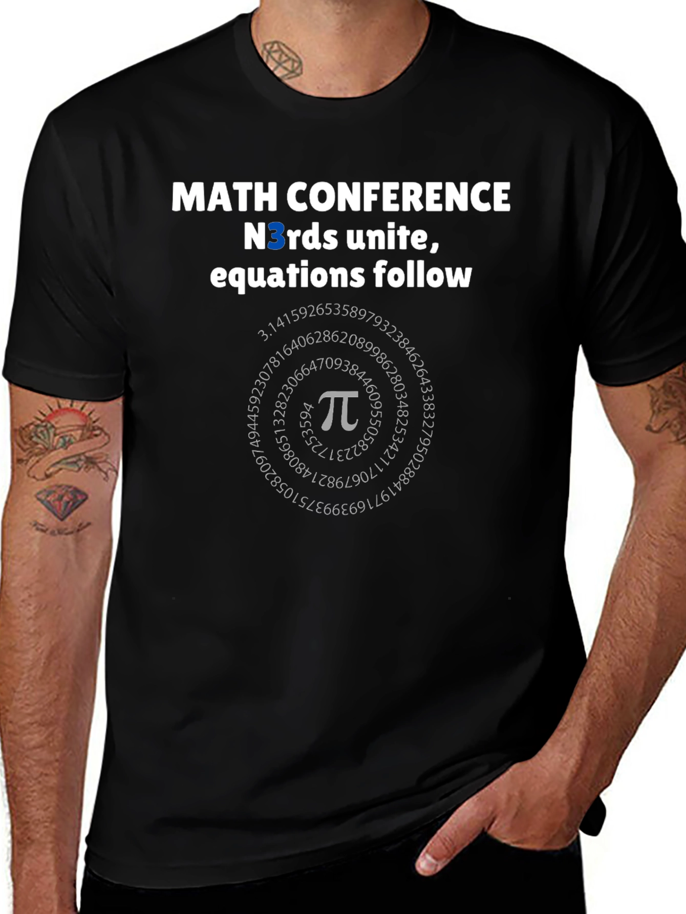 Math Conference T-Shirt - Nerds Unite Equations Follow