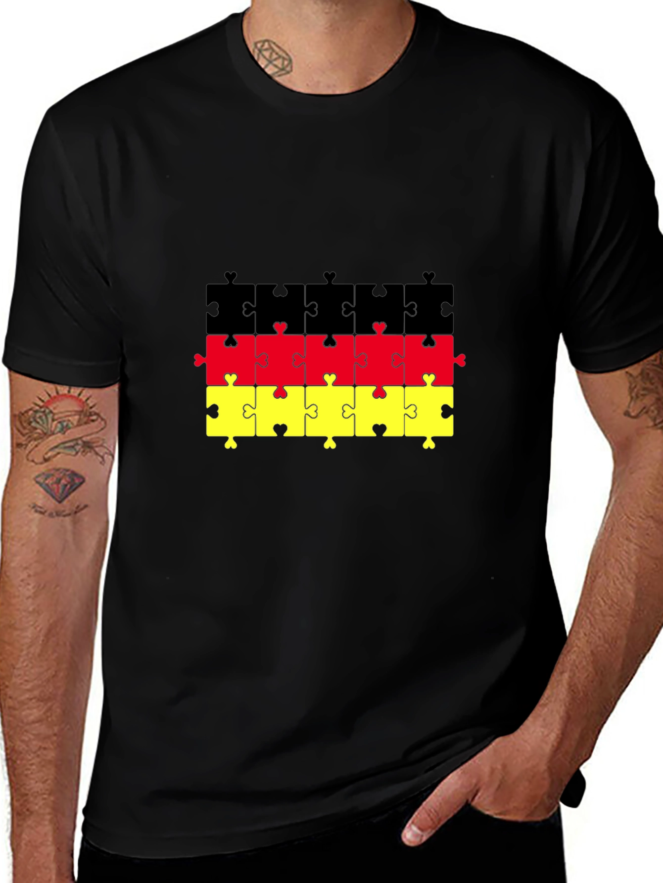 German Flag Puzzle T-Shirt