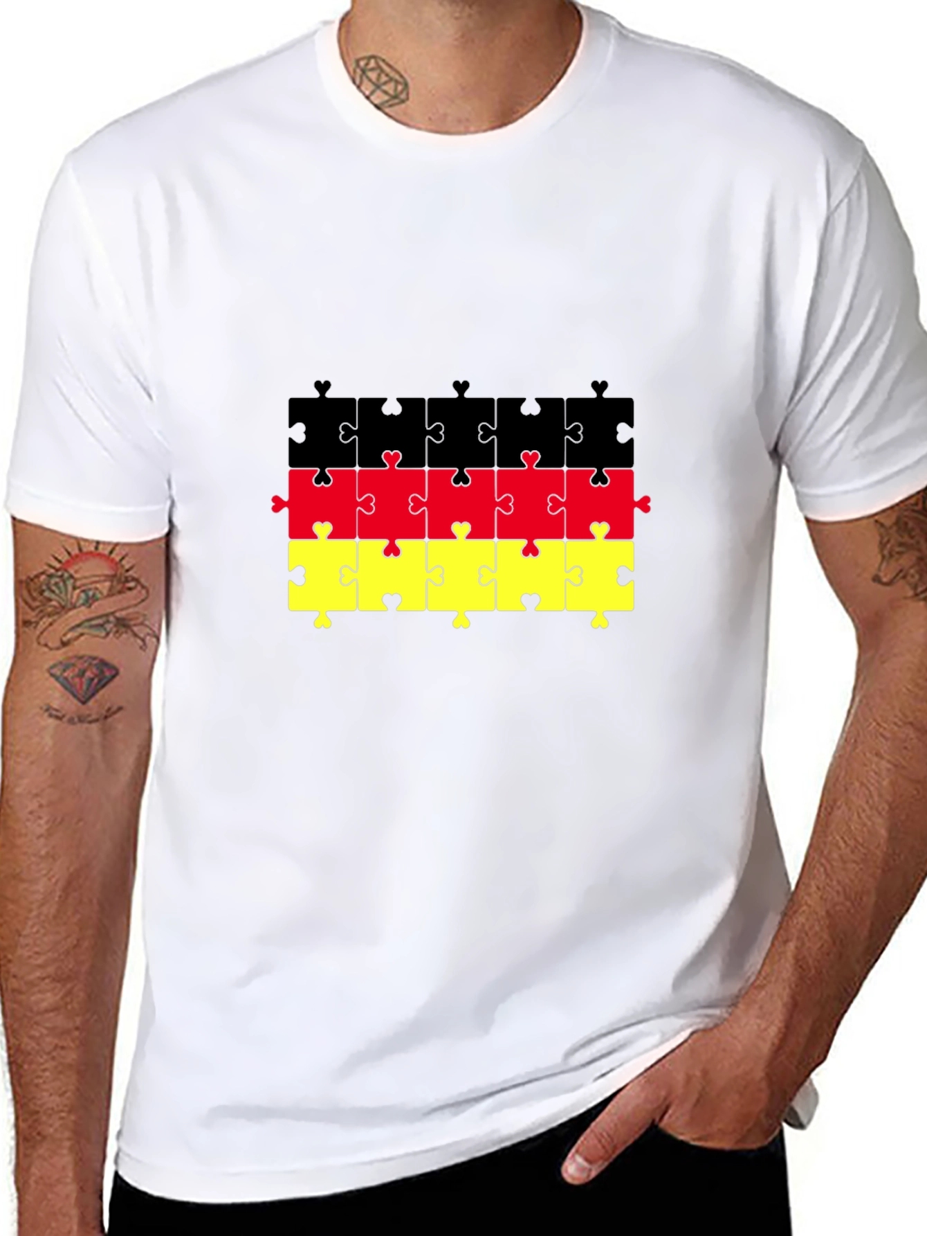 German Flag Puzzle T-Shirt