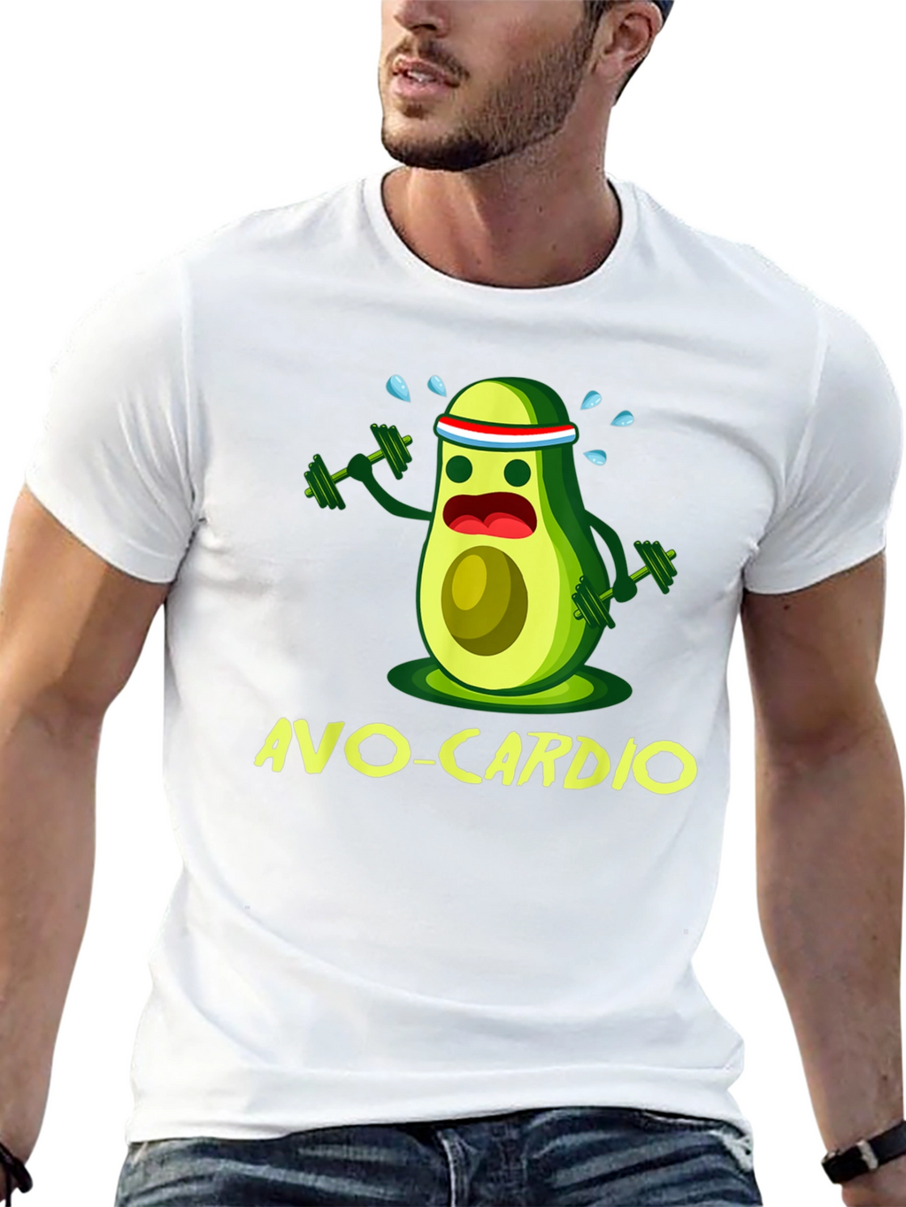 Avo-Cardio T-Shirt - Funny Avocado Workout Tee