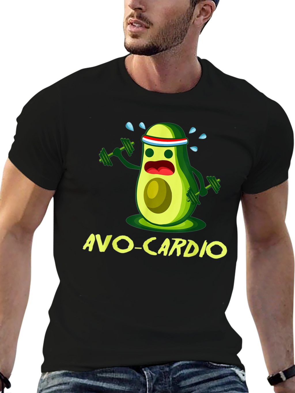 Avo-Cardio T-Shirt - Funny Avocado Workout Tee