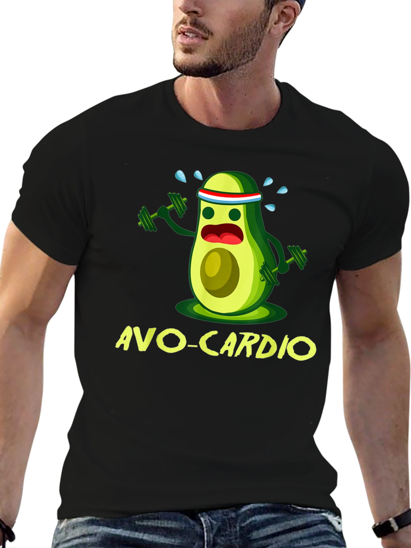 Avo-Cardio T-Shirt - Funny Avocado Workout Tee