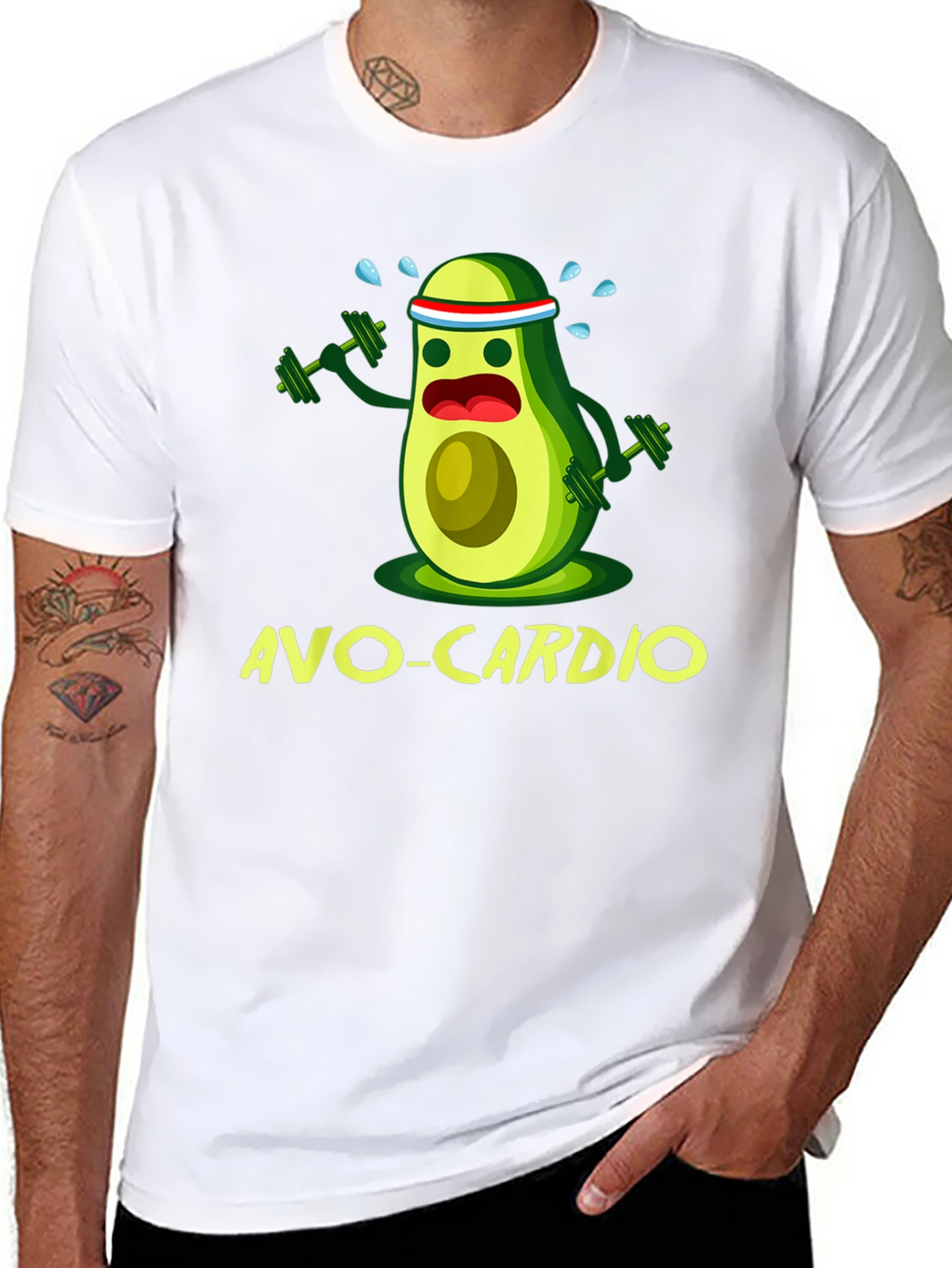 Avo-Cardio T-Shirt - Funny Avocado Workout Tee