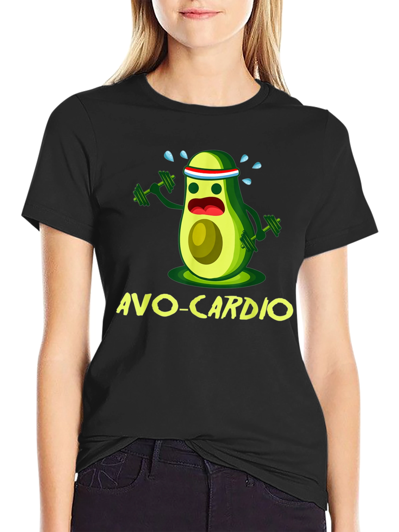 Avo-Cardio T-Shirt - Funny Avocado Workout Tee