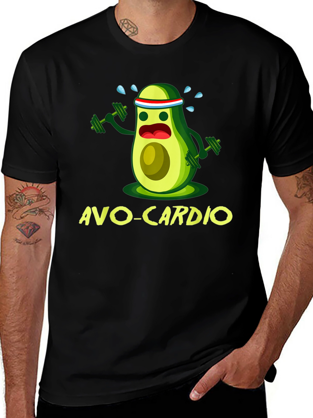 Avo-Cardio T-Shirt - Funny Avocado Workout Tee