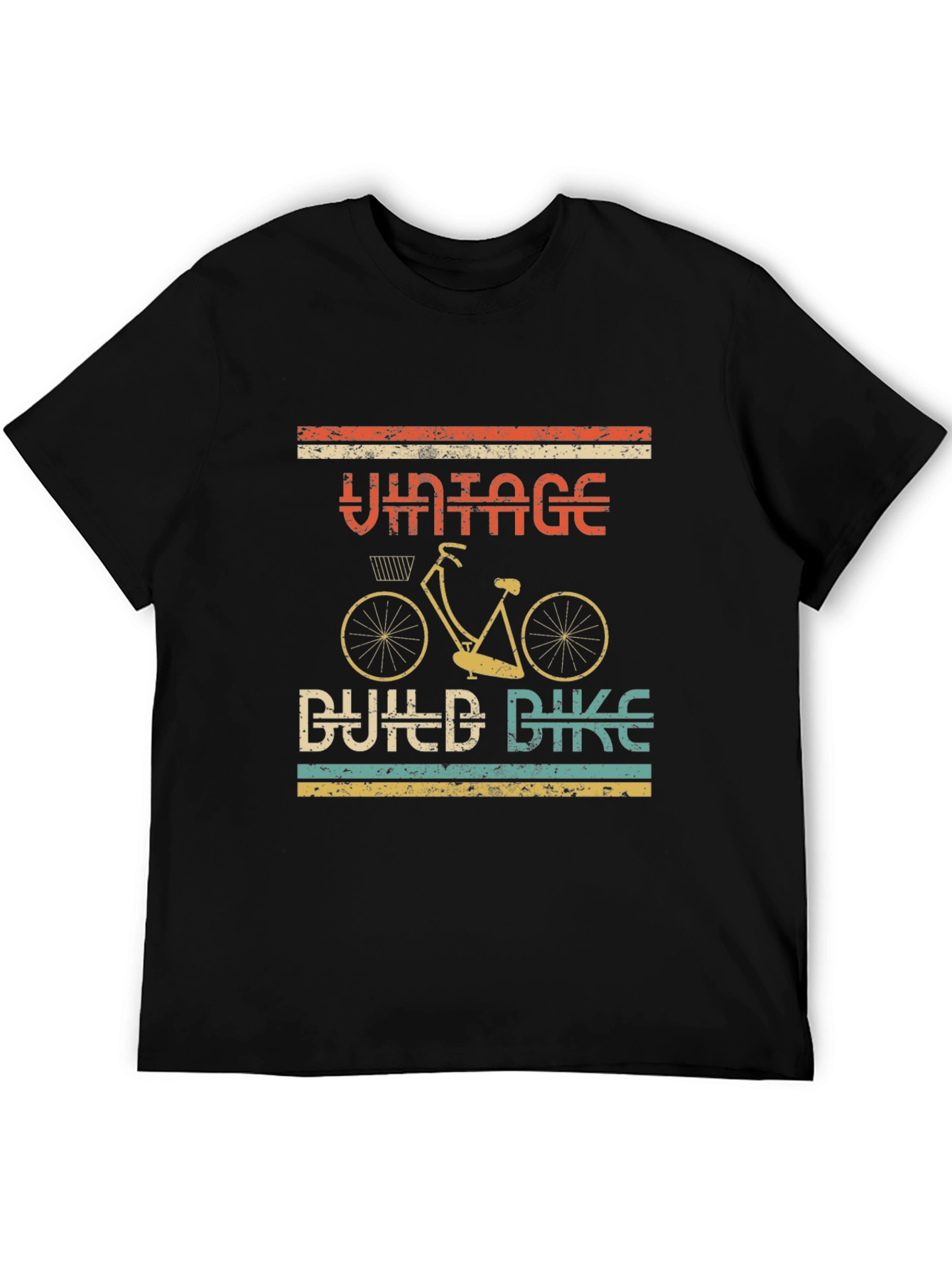 Vintage Build Bike T-Shirt - Retro Cycling Tee