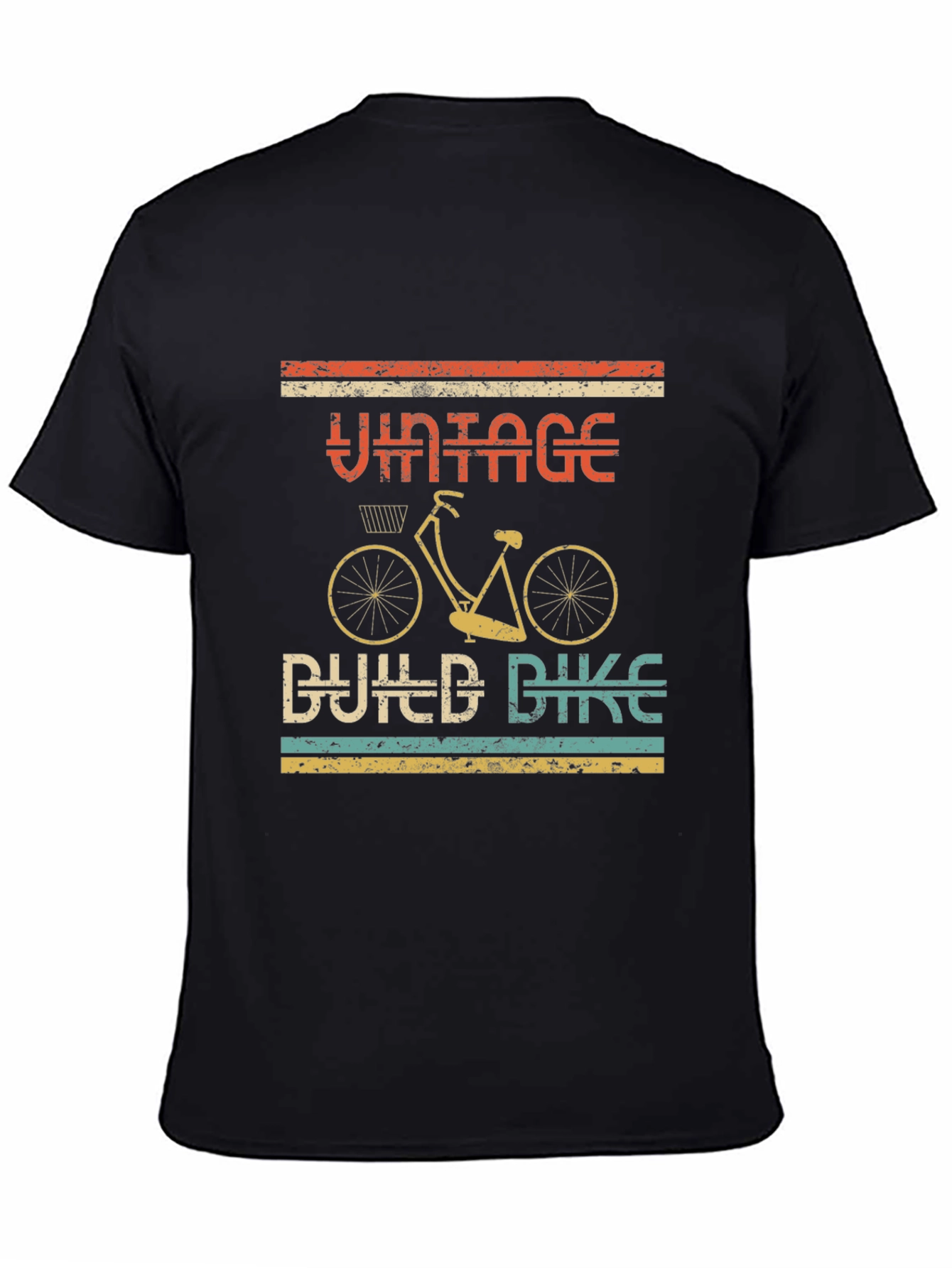 Vintage Build Bike T-Shirt - Retro Cycling Tee