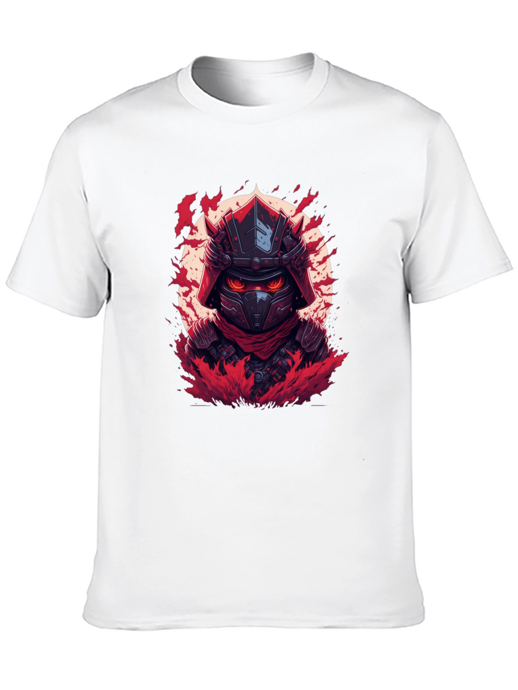 Samurai Warrior Graphic T-Shirt - Black