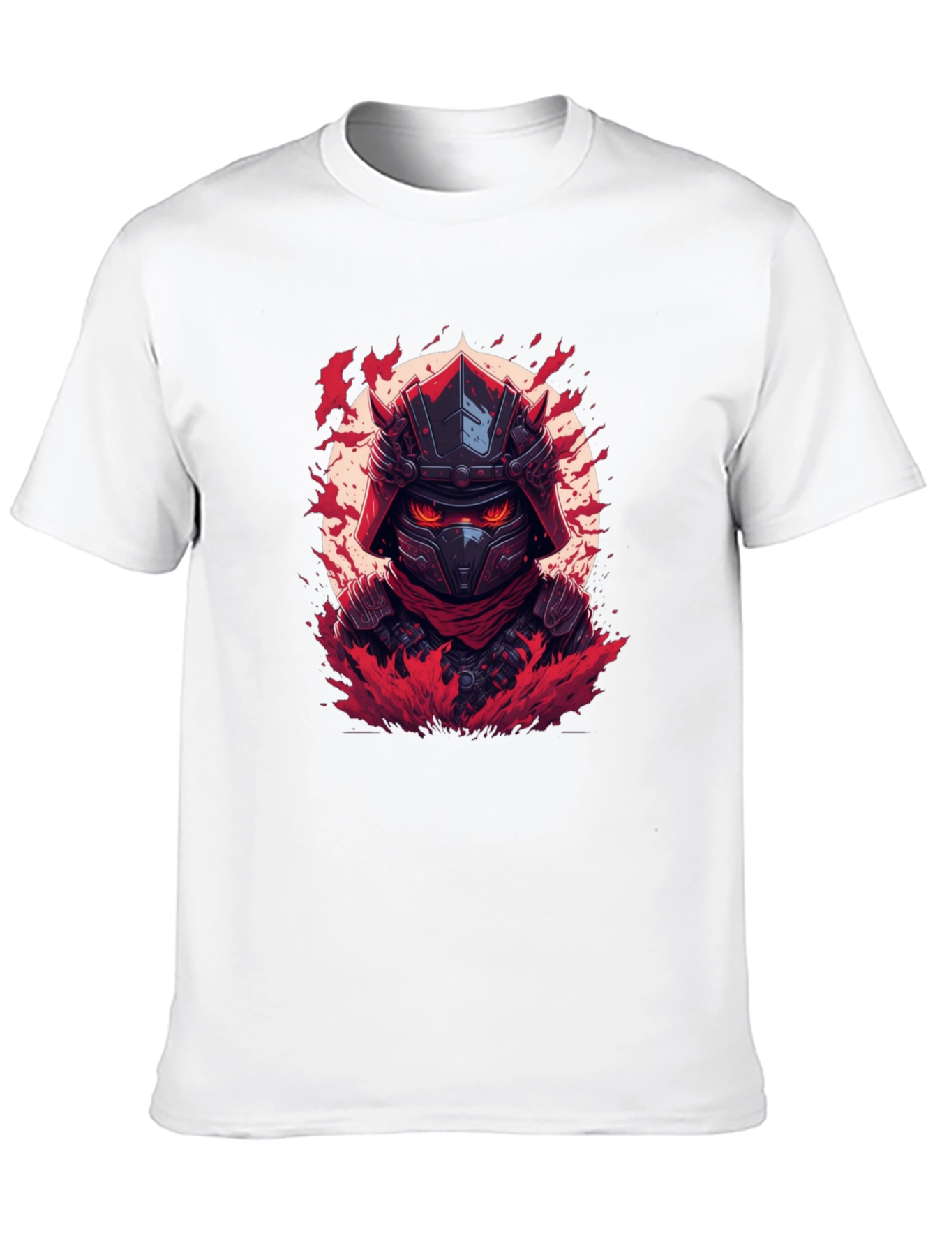 Samurai Warrior Graphic T-Shirt - Black