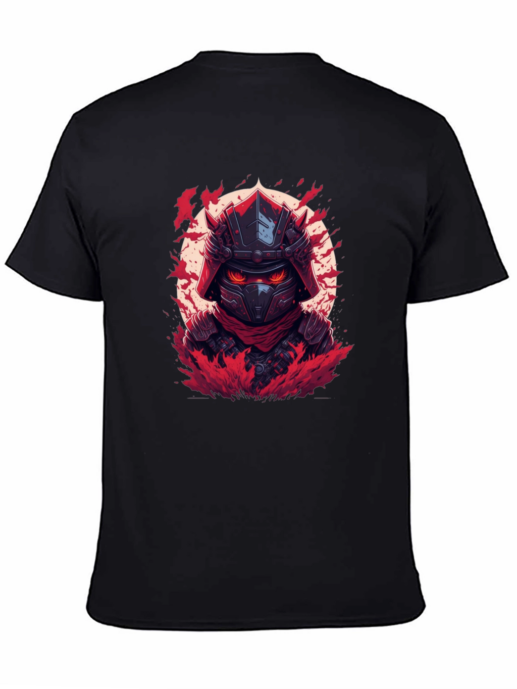 Samurai Warrior Graphic T-Shirt - Black
