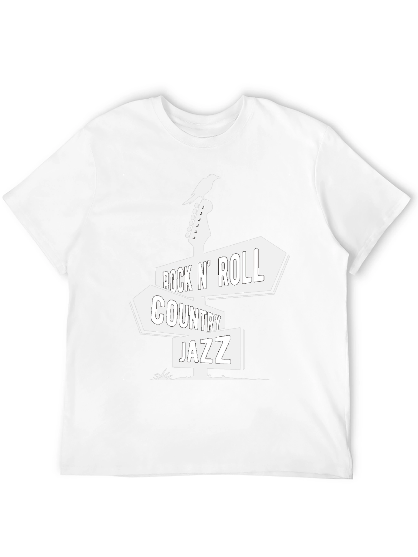 Rock N Roll Country Jazz Graphic Tee