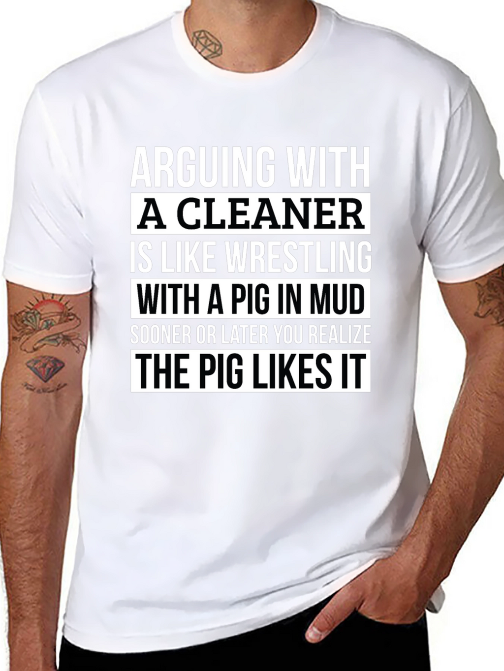 Arguing with a Cleaner Funny T-Shirt