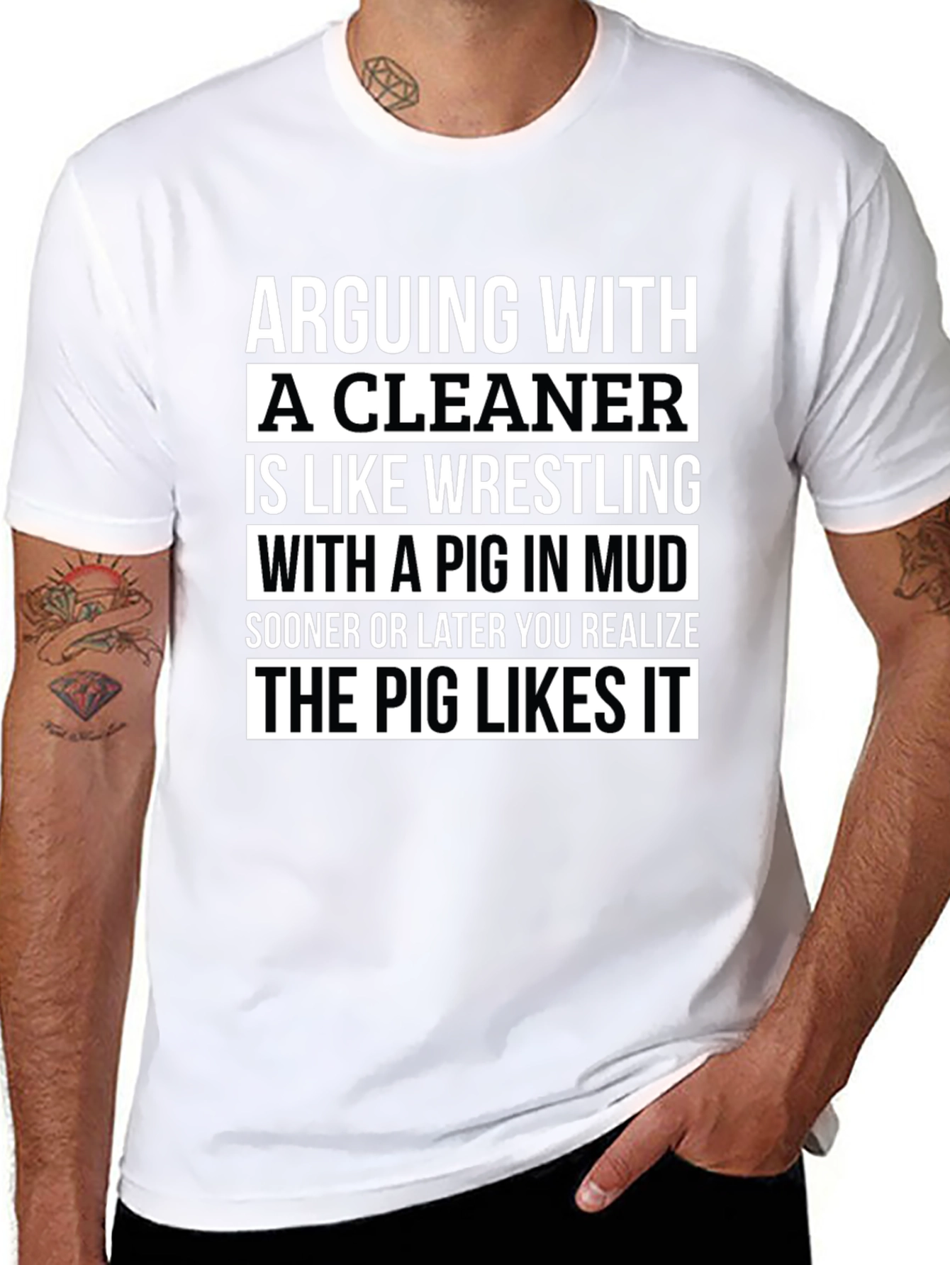 Arguing with a Cleaner Funny T-Shirt