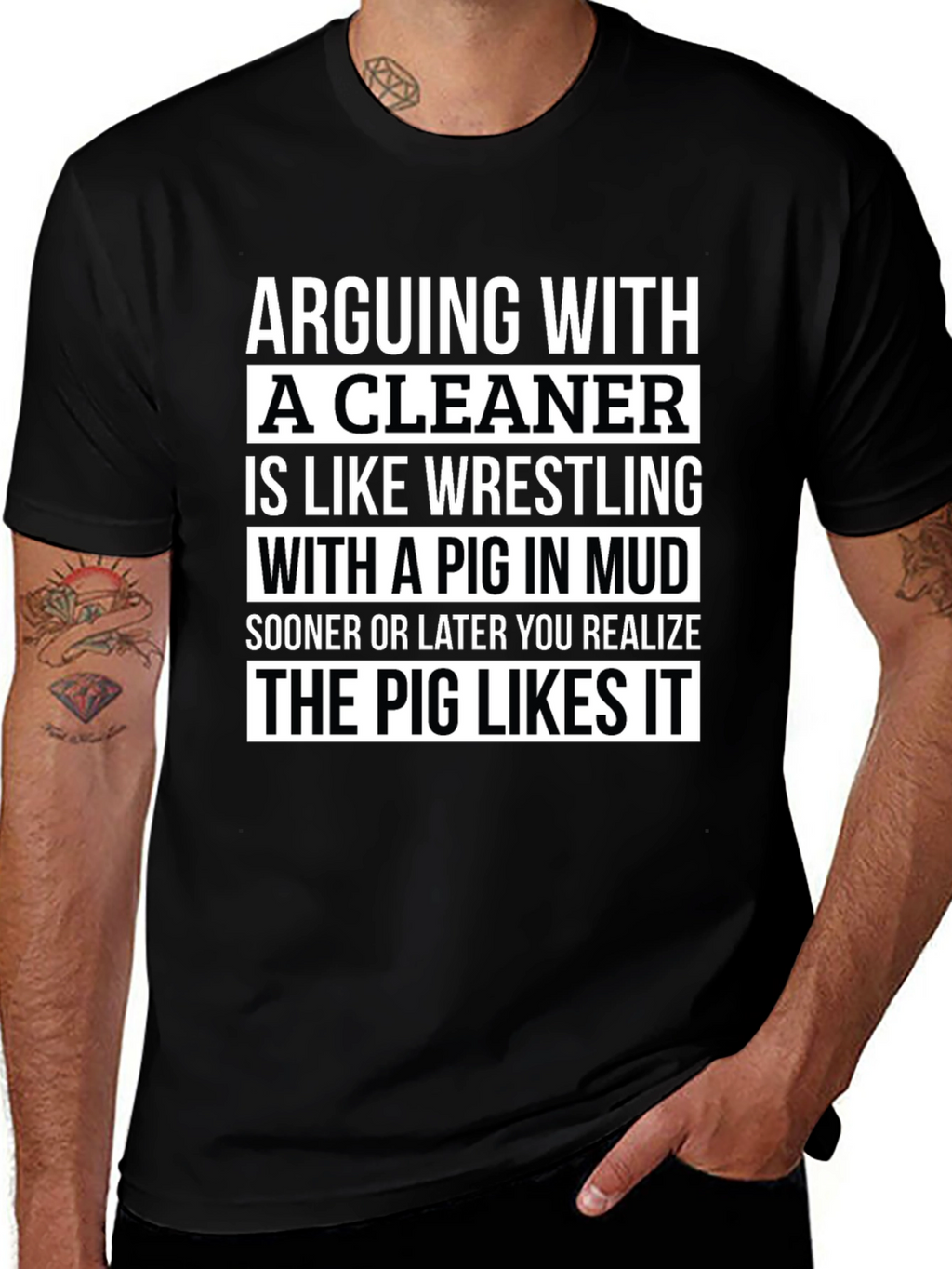 Arguing with a Cleaner Funny T-Shirt