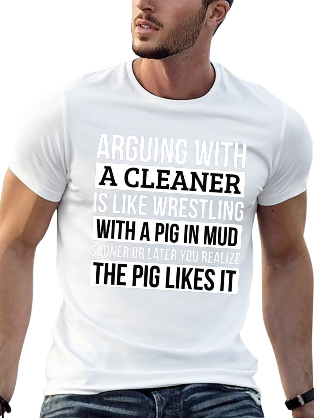 Arguing with a Cleaner Funny T-Shirt