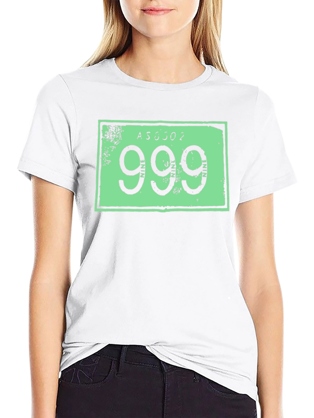 999 Graphic Print Tee - Black