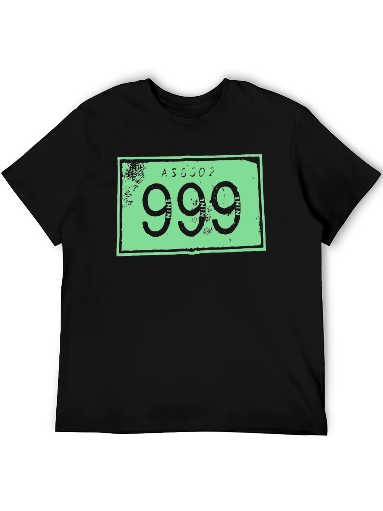 999 Graphic Print Tee - Black