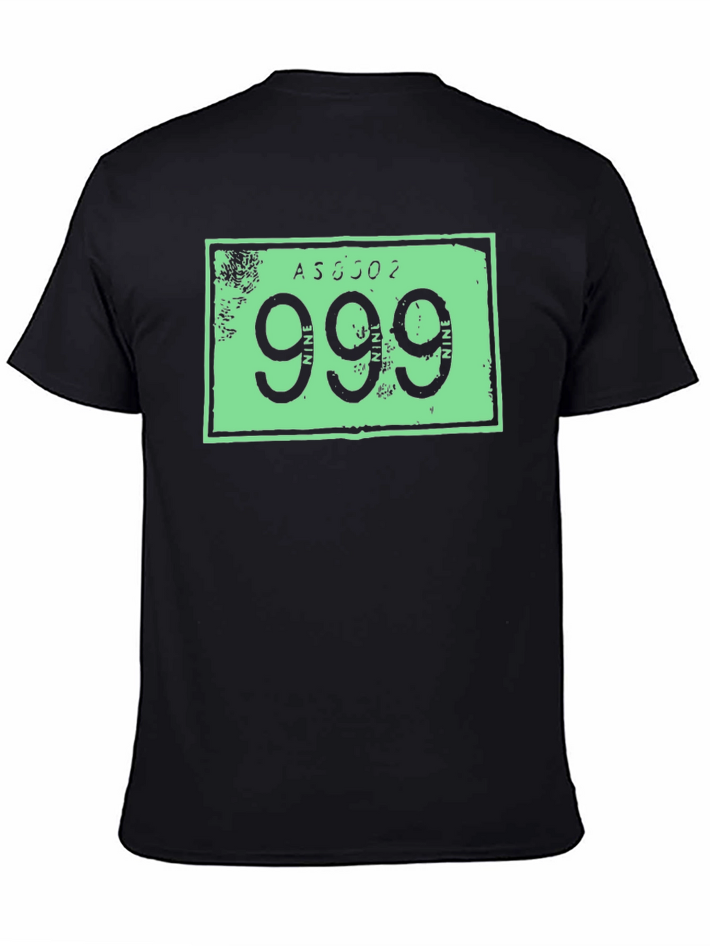 999 Graphic Print Tee - Black