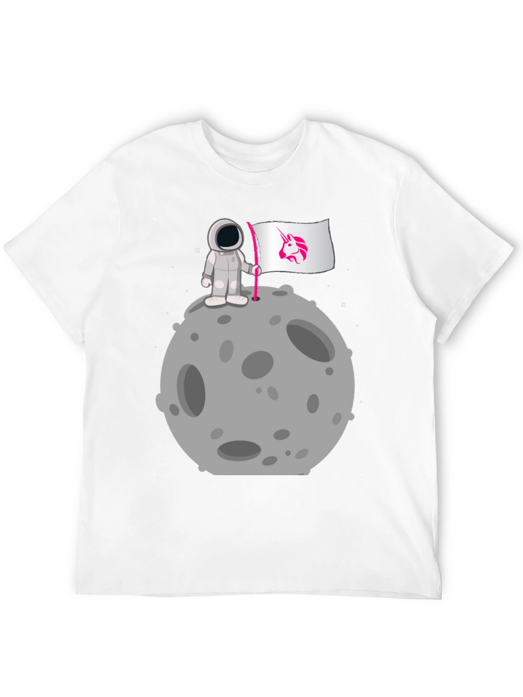 Astronaut Unicorn Flag Graphic Tee