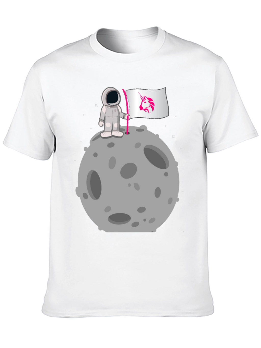 Astronaut Unicorn Flag Graphic Tee