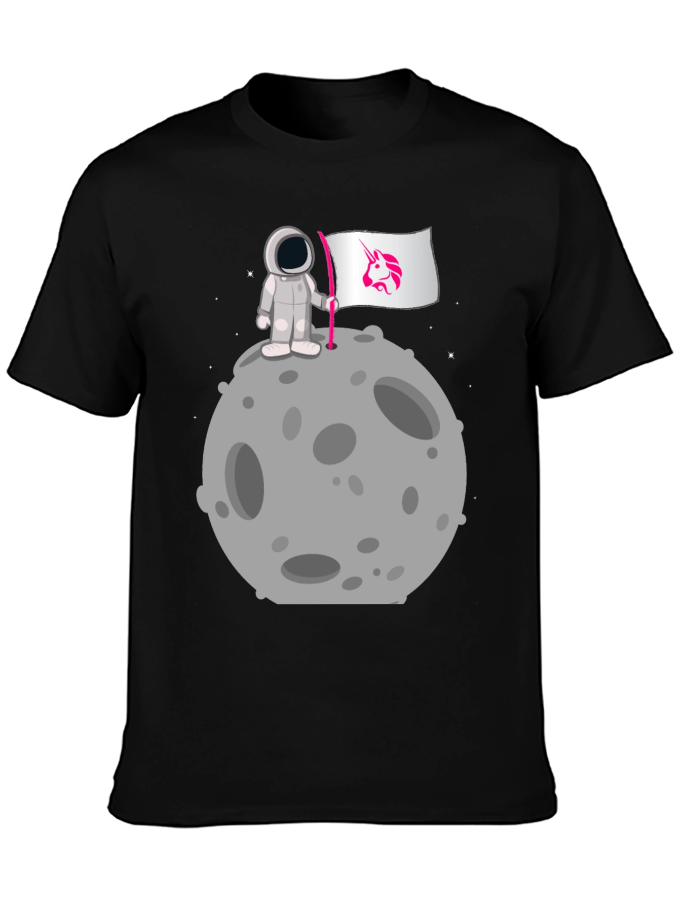 Astronaut Unicorn Flag Graphic Tee