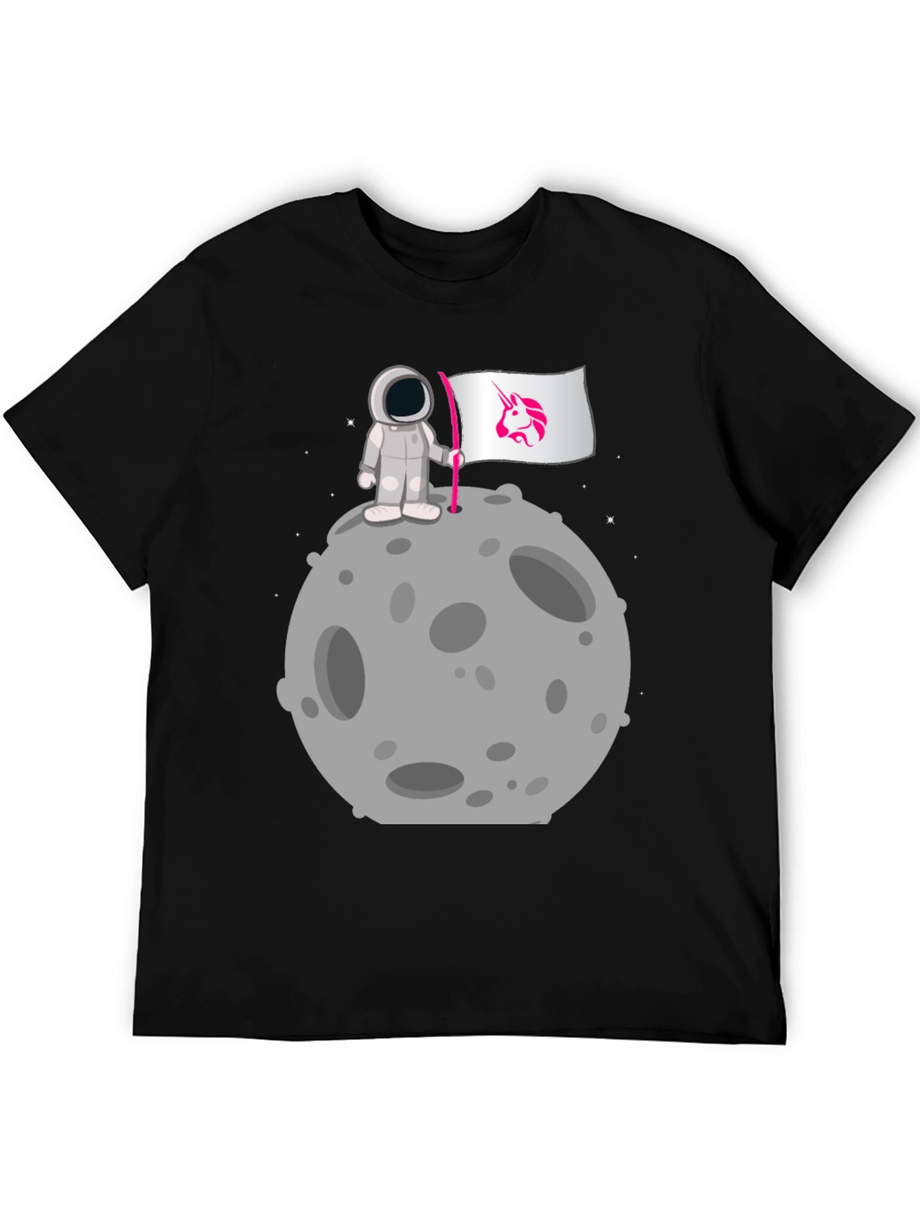 Astronaut Unicorn Flag Graphic Tee