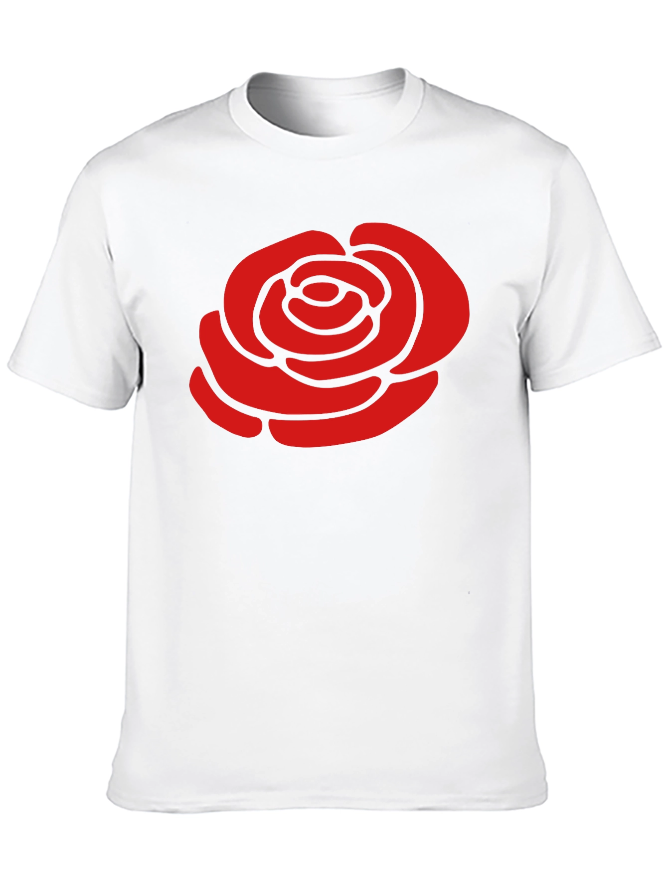 Red Rose Graphic Black T-Shirt - Stylish Casual Wear