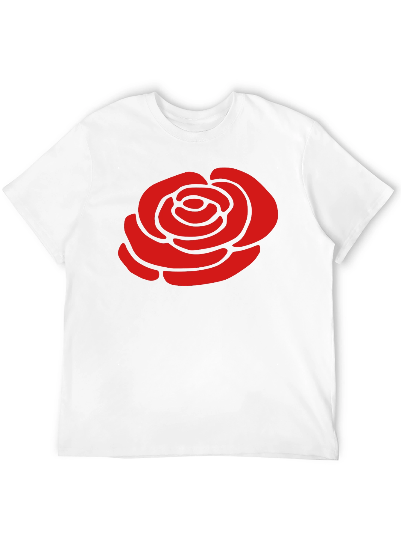 Red Rose Graphic Black T-Shirt - Stylish Casual Wear