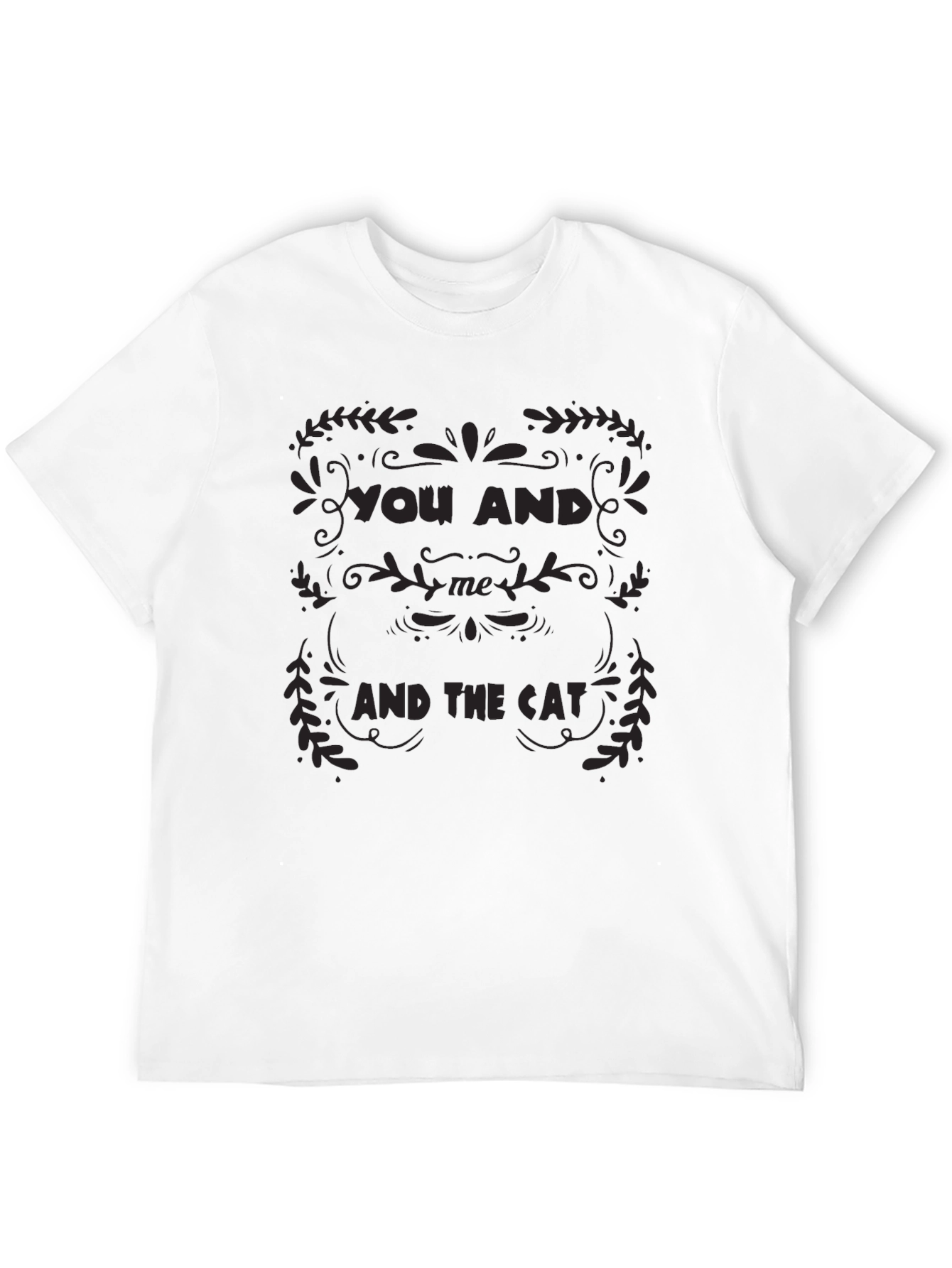 You and Me and The Cat Graphic Tee