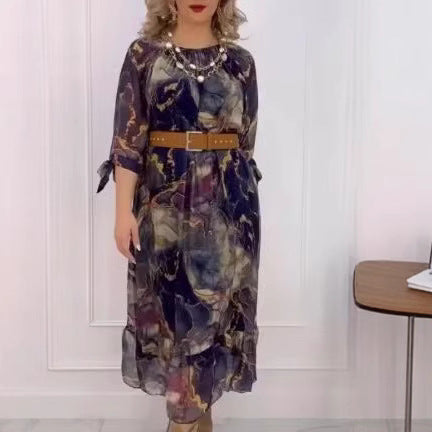 Women's New Bat Sleeve Loose Dress