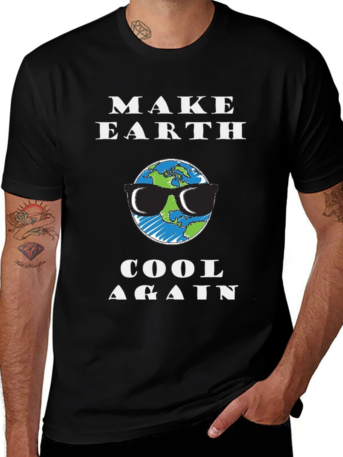 Cool Earth T-Shirt - Make Earth Cool Again Graphic Tee