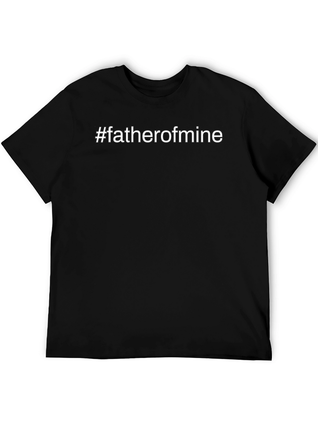 #fatherofmine Black Cotton Graphic Tee