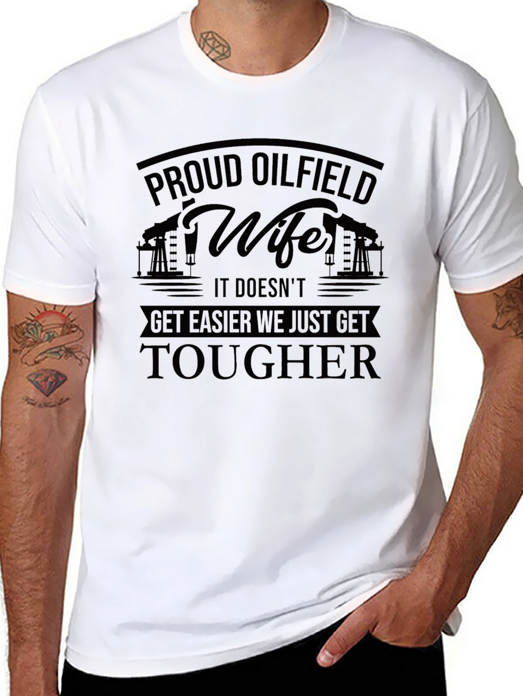 Proud Oilfield Wife T-Shirt - Tough Womens Tee