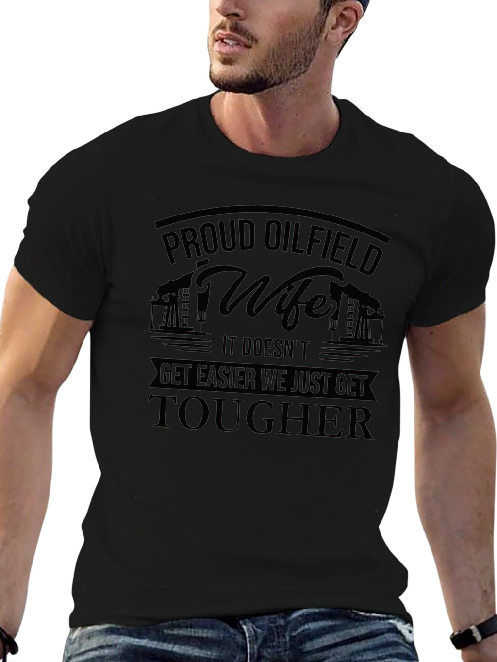 Proud Oilfield Wife T-Shirt - Tough Womens Tee