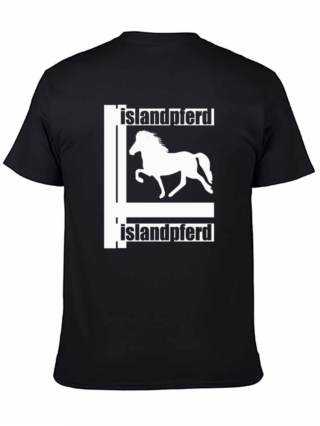 Islandpferd Horse T-Shirt - Black Graphic Tee