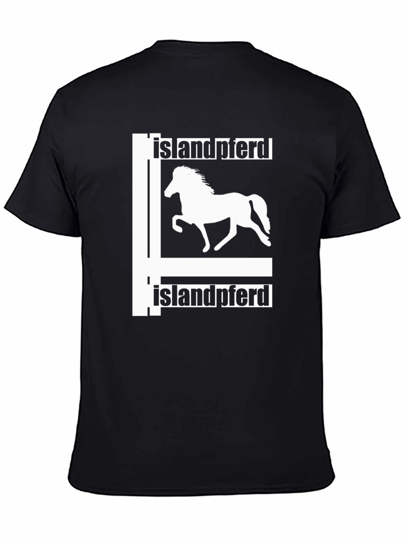 Islandpferd Horse T-Shirt - Black Graphic Tee