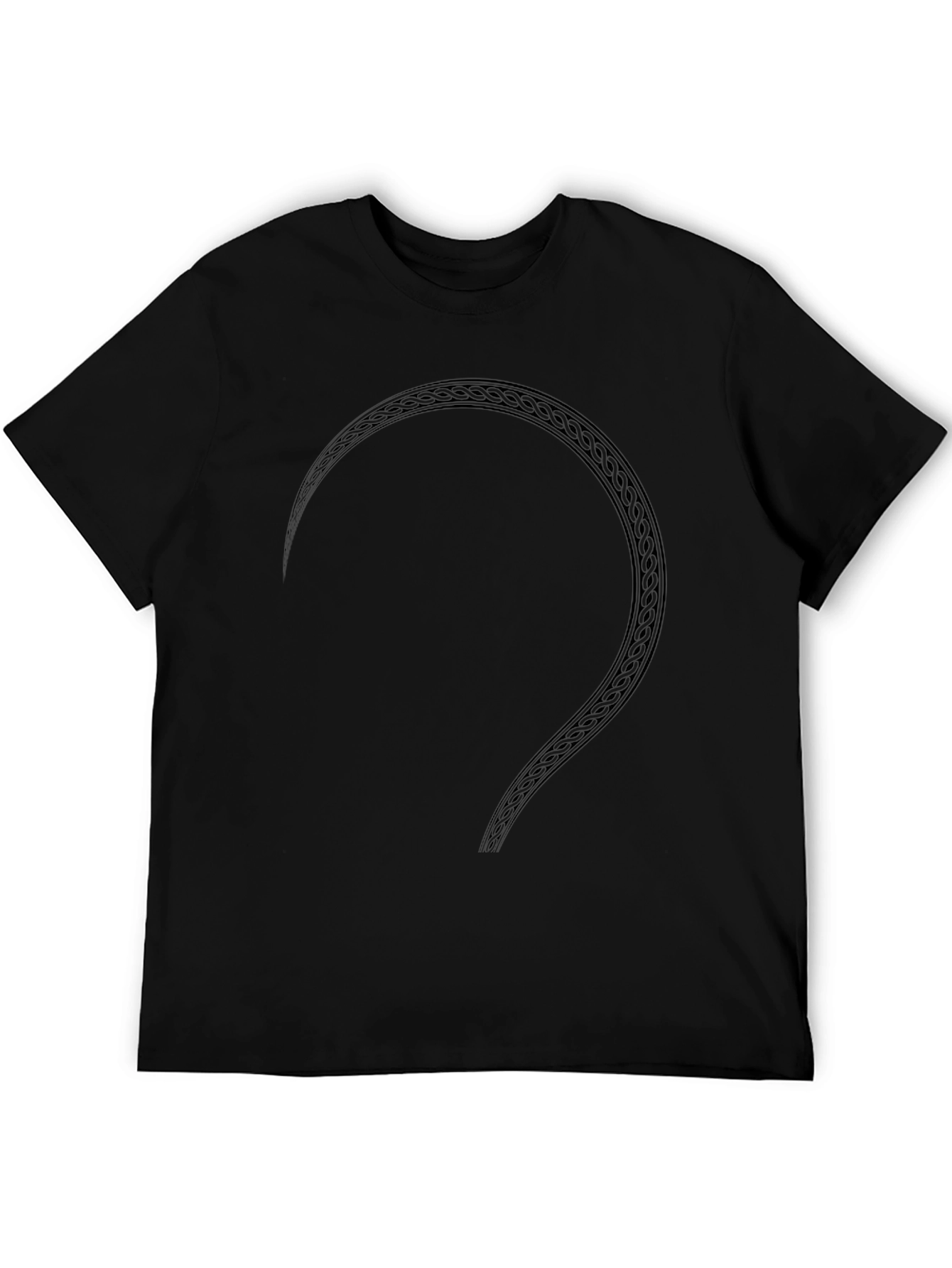 Mens Black Celtic Knot Graphic Tee