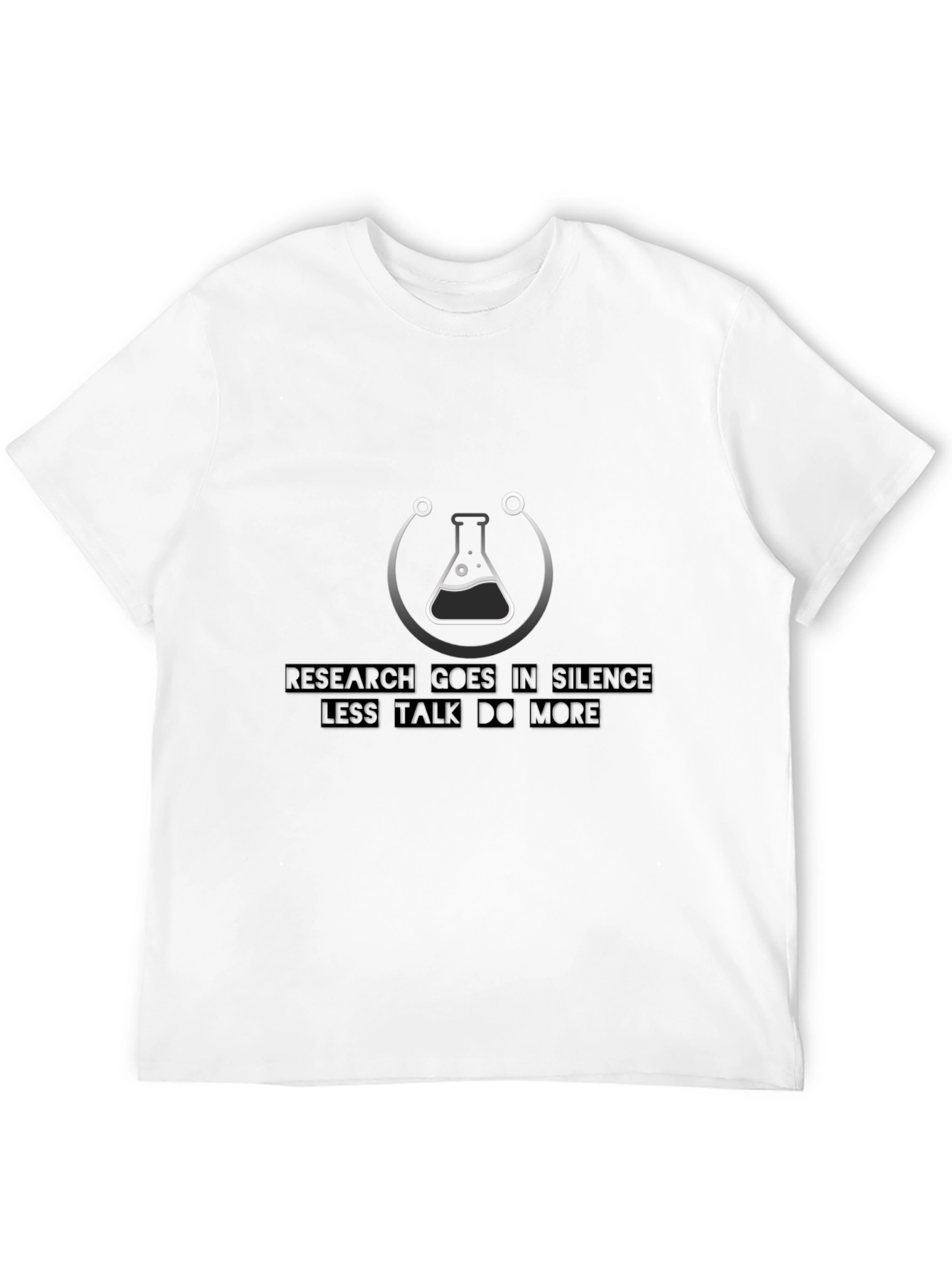Research in Silence Graphic T-Shirt - Black