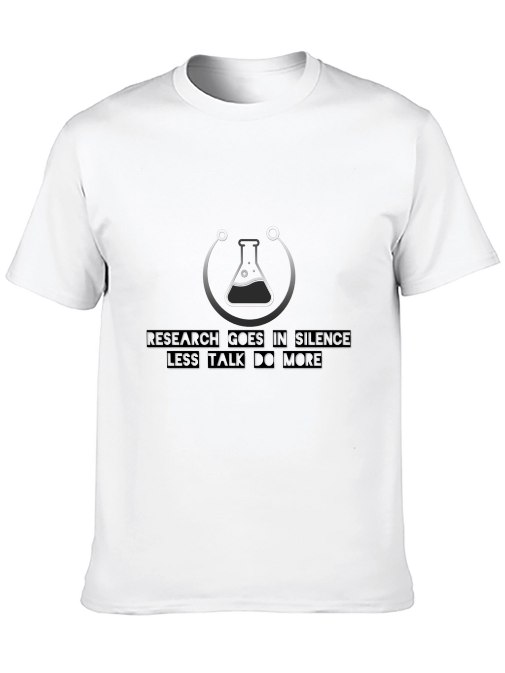 Research in Silence Graphic T-Shirt - Black